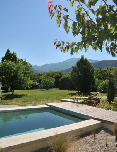 Micro pool privée chauffée de la location de maison en campagne La bergamote