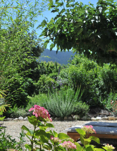 Location de maison de vacances dans le Vaucluse, proche du Mont Ventoux avec une volonté de préserver la faune et flore locale dans le jardin